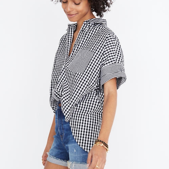Madewell Tops - Madewell Gingham-Play Button-Down Shirt